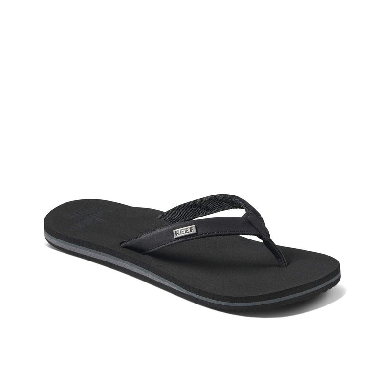 Reef Cushion Sands Womens Beach Flip Flop, Ultra Soft Cushion Footbed, Arch Support, Black, 8 - Image 2